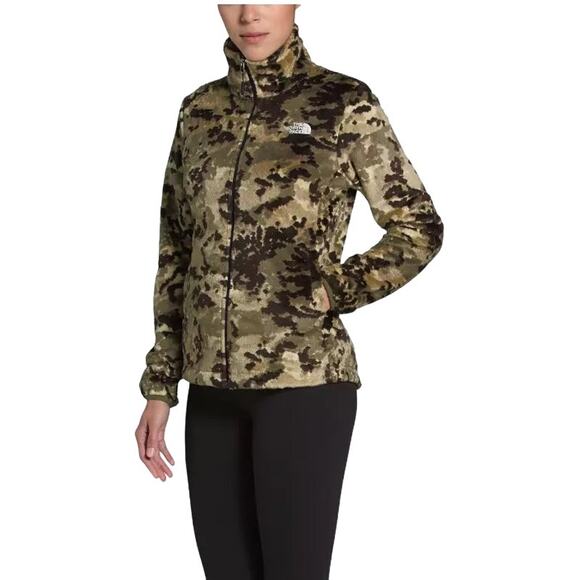 The North Face Seasonal Osito Jacket Burnt Olive Digi Topo Print Size S NWOT - Picture 1 of 12